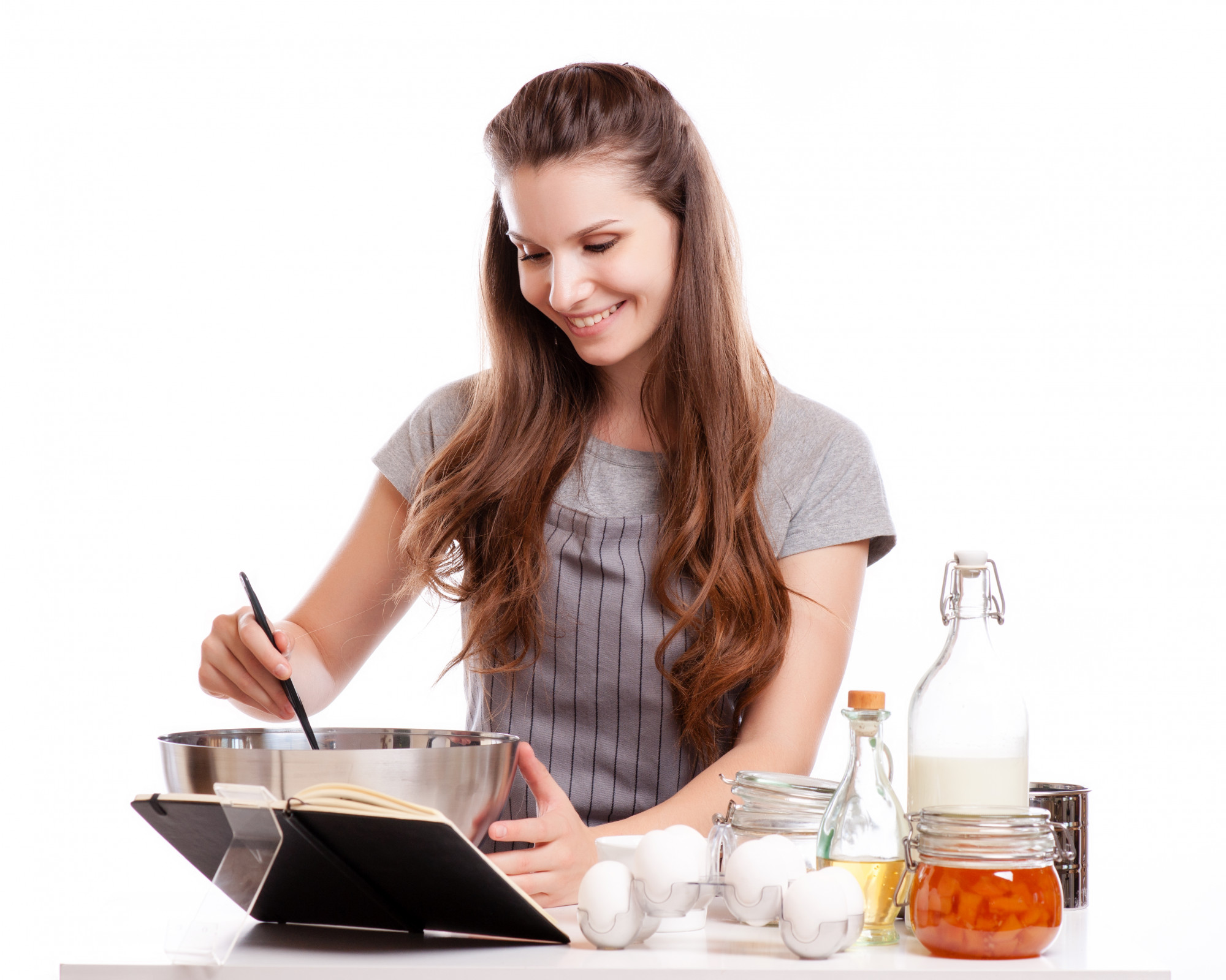 Student cooking at home